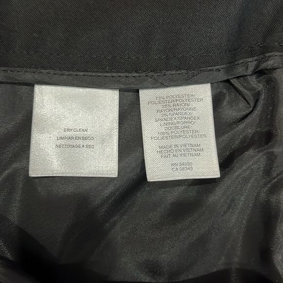 Anne Klein Black Pencil Skirt Size 10 Great Pre-Owned Condition - Picture 3 of 3